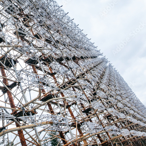  Duga was a Soviet over-the-horizon (OTH) radar system  . Military antenna in Chernobyl, Tour to Chernobyl and Pripyat photo