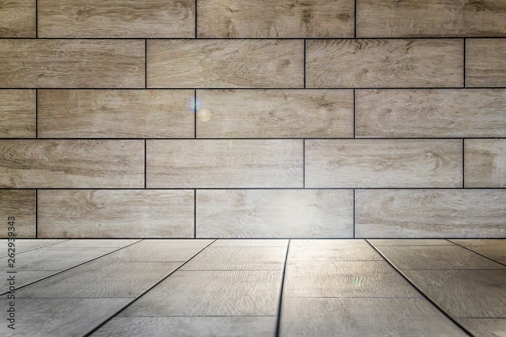 3d wooden room background