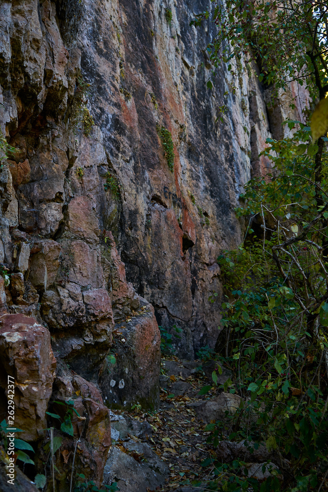 Image of a hiking trail in the mountains.