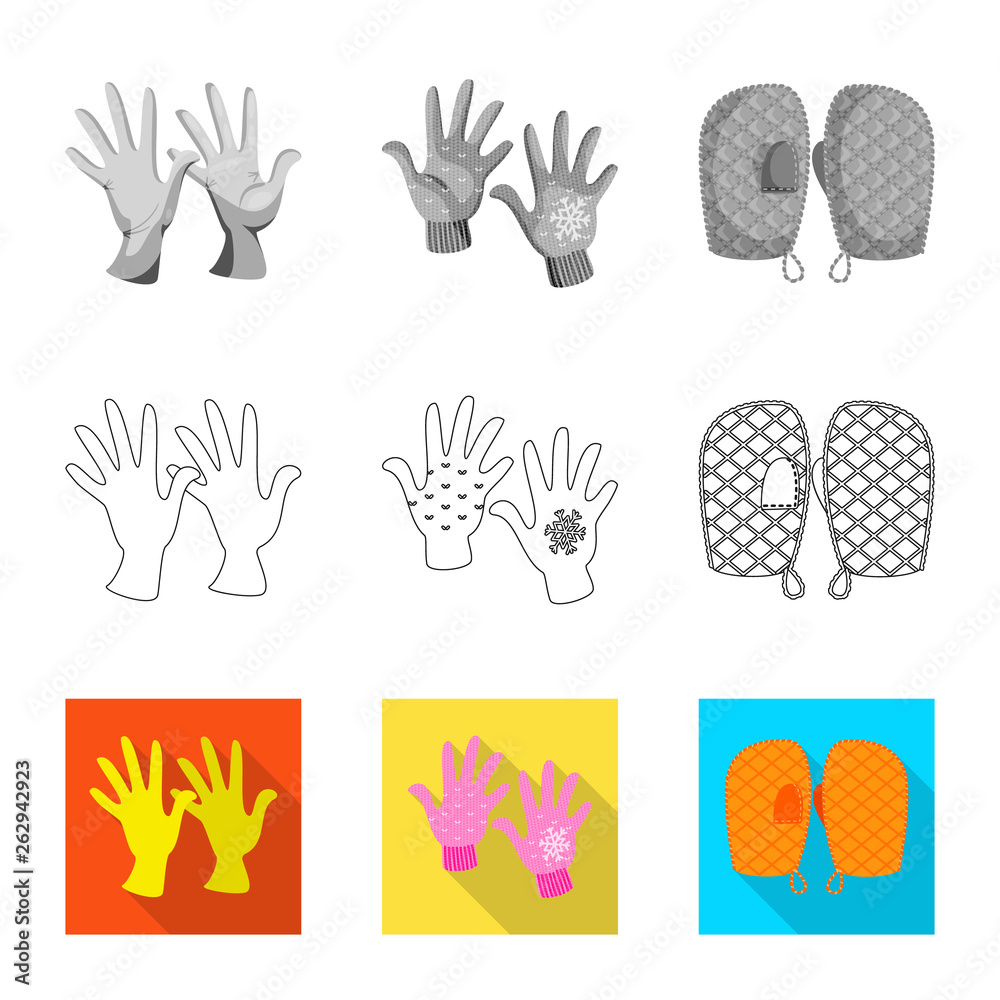 Fototapeta premium Vector design of silhouette and safety icon. Collection of silhouette and comfort stock symbol for web.