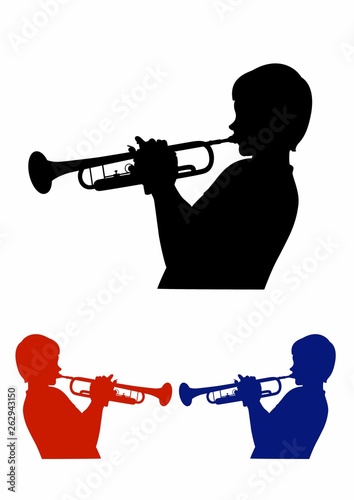 Three Shades of trumpeter