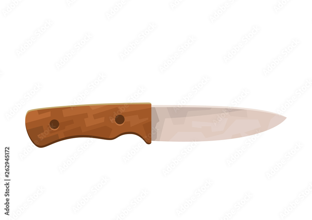 Knife camping element vector illustration outdoor tourism travel trip Knife camping element vector illustration outdoor tourism travel trip