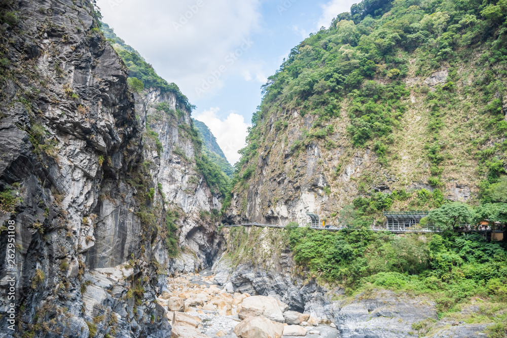 View of Taroko Gorge in Hualien, Taiwan