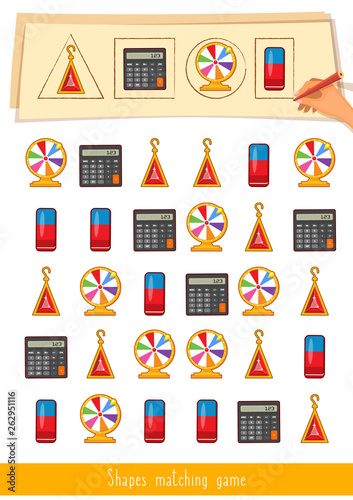 Educational children game. Toddlers activity.