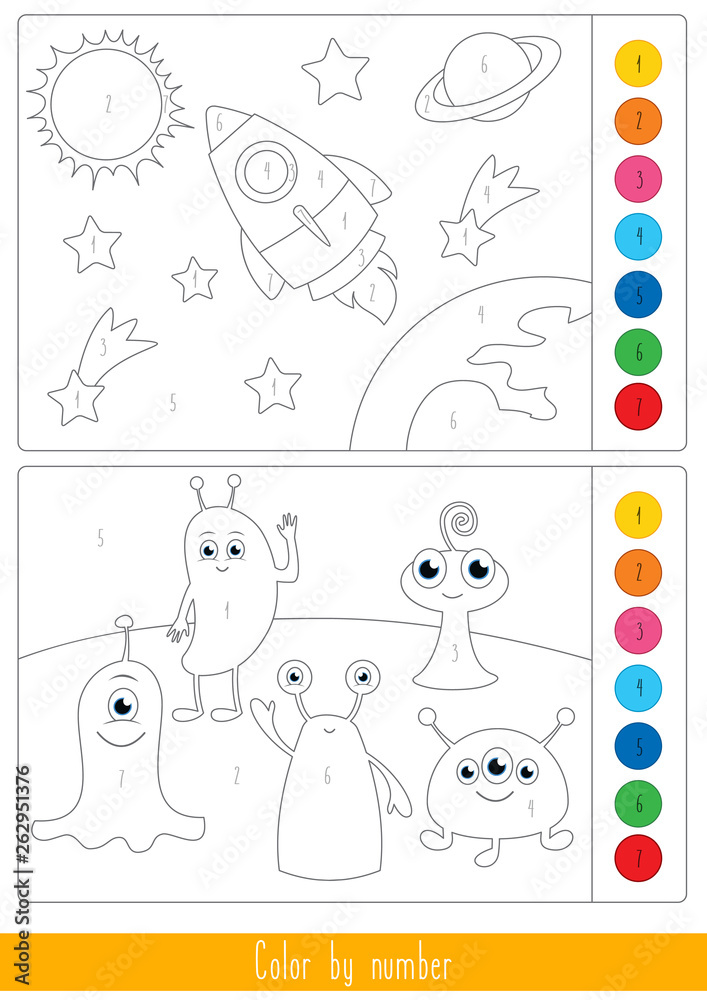 Fototapeta premium Educational children game. Toddlers activity.