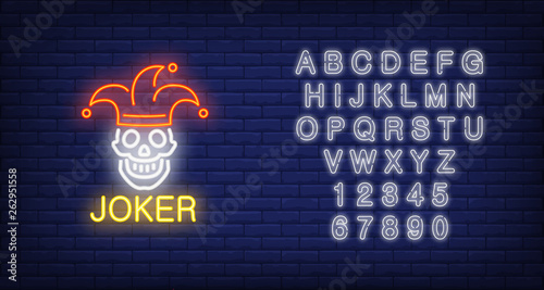 Joker neon sign