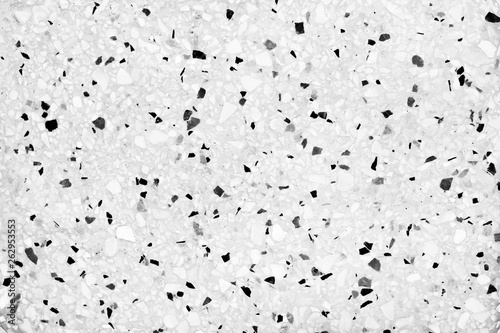 Light gray old terrazzo stone floor texture for background