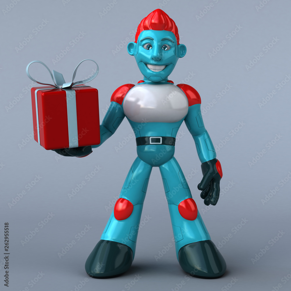 Red Robot - 3D Illustration Red Robot - 3D Illustration