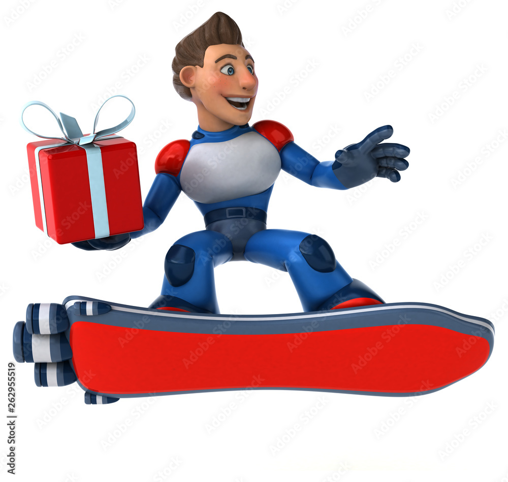 Super modern superhero - 3D Illustration Super modern superhero - 3D Illustration