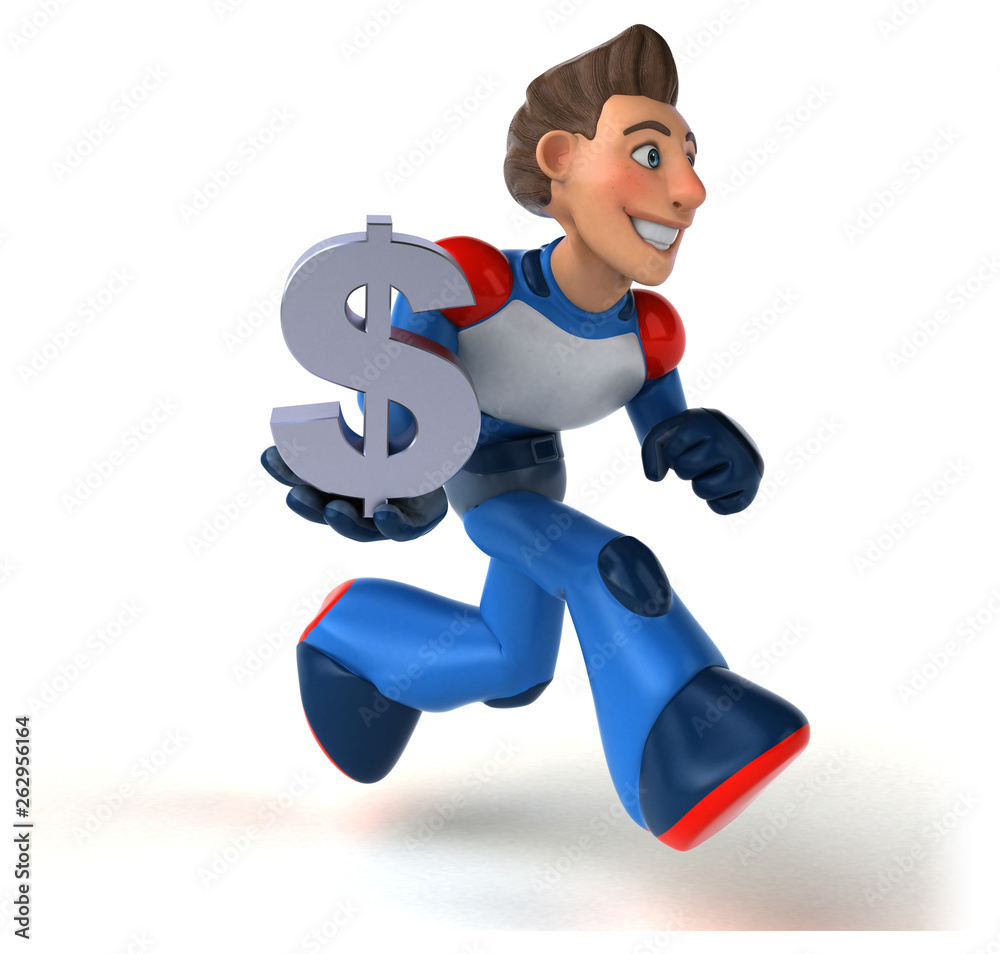 Super modern superhero - 3D Illustration Super modern superhero - 3D Illustration