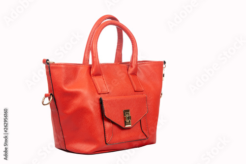 Red Handbag White Background