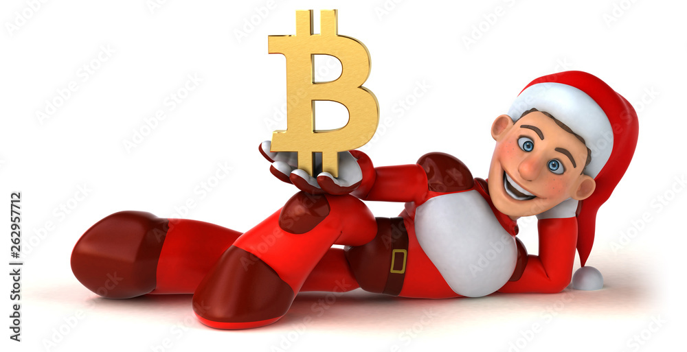 Fun Super Santa Claus - 3D Illustration Fun Super Santa Claus - 3D Illustration