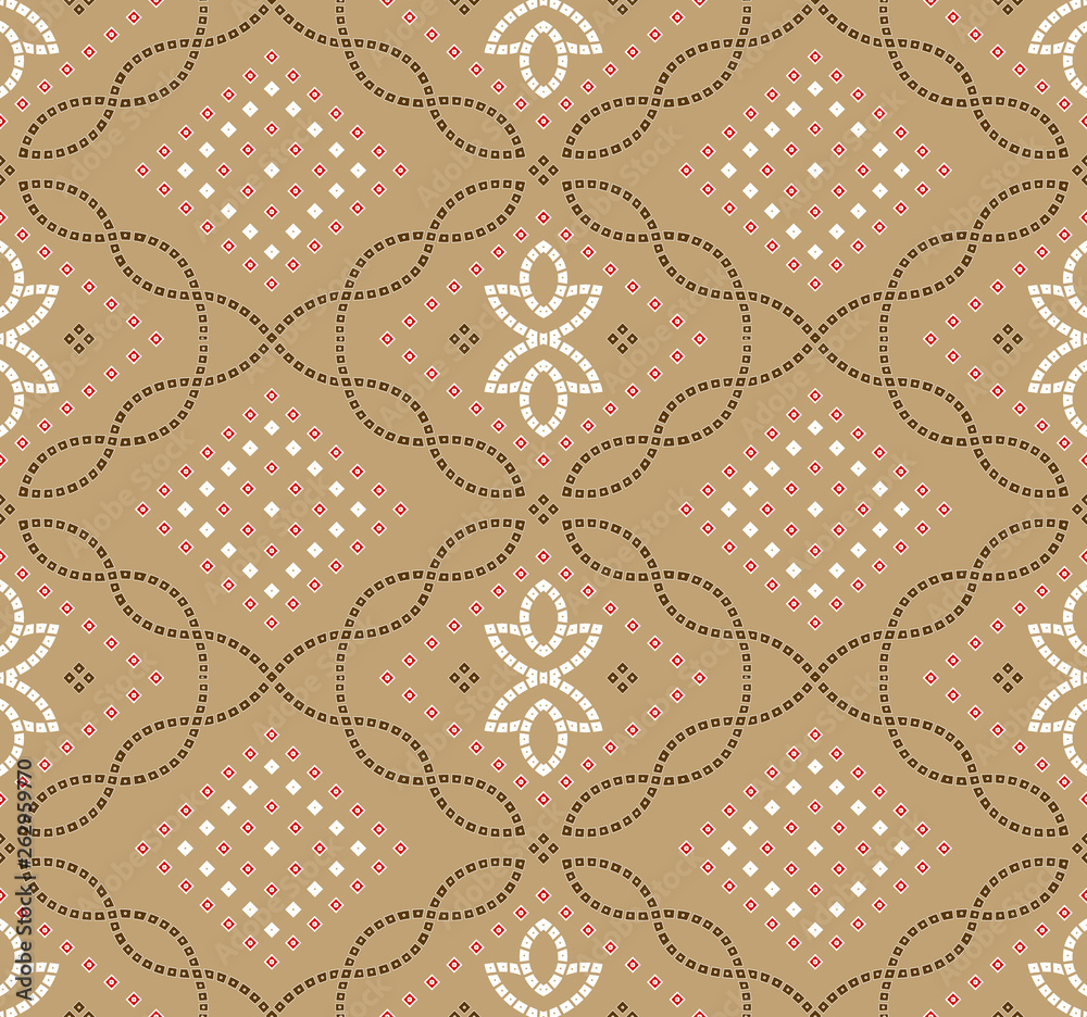 Traditional seamless indian textile fabric pattern Stock