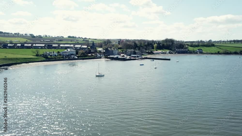 Blackness harbour - Scotland (Aerial shot)