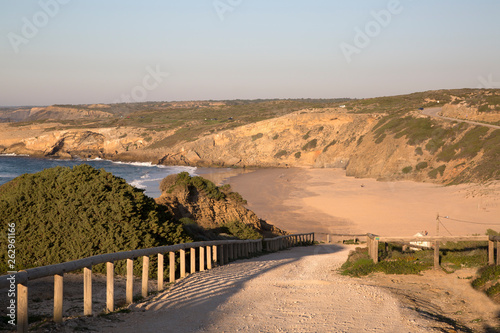 Cliff and Beach at Monte Clerigo, Portugal