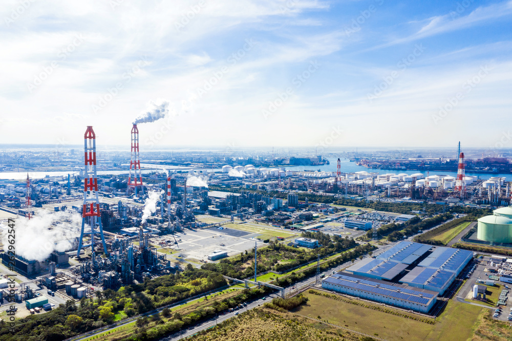 Obraz premium 工場 空撮