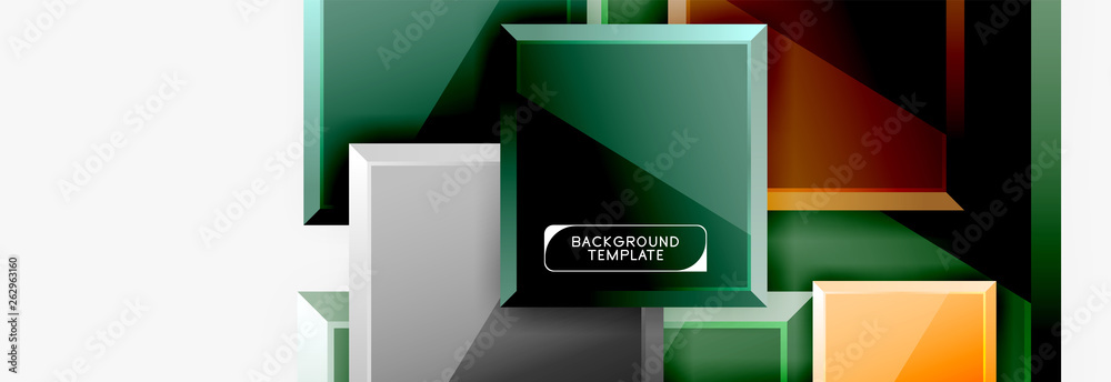Abstract square composition for background, banner or logo Abstract square composition for background, banner or logo