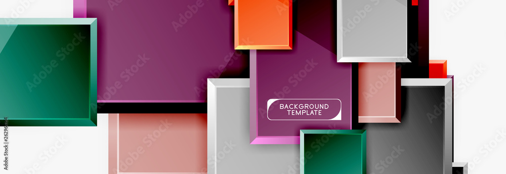 Abstract square composition for background, banner or logo Abstract square composition for background, banner or logo