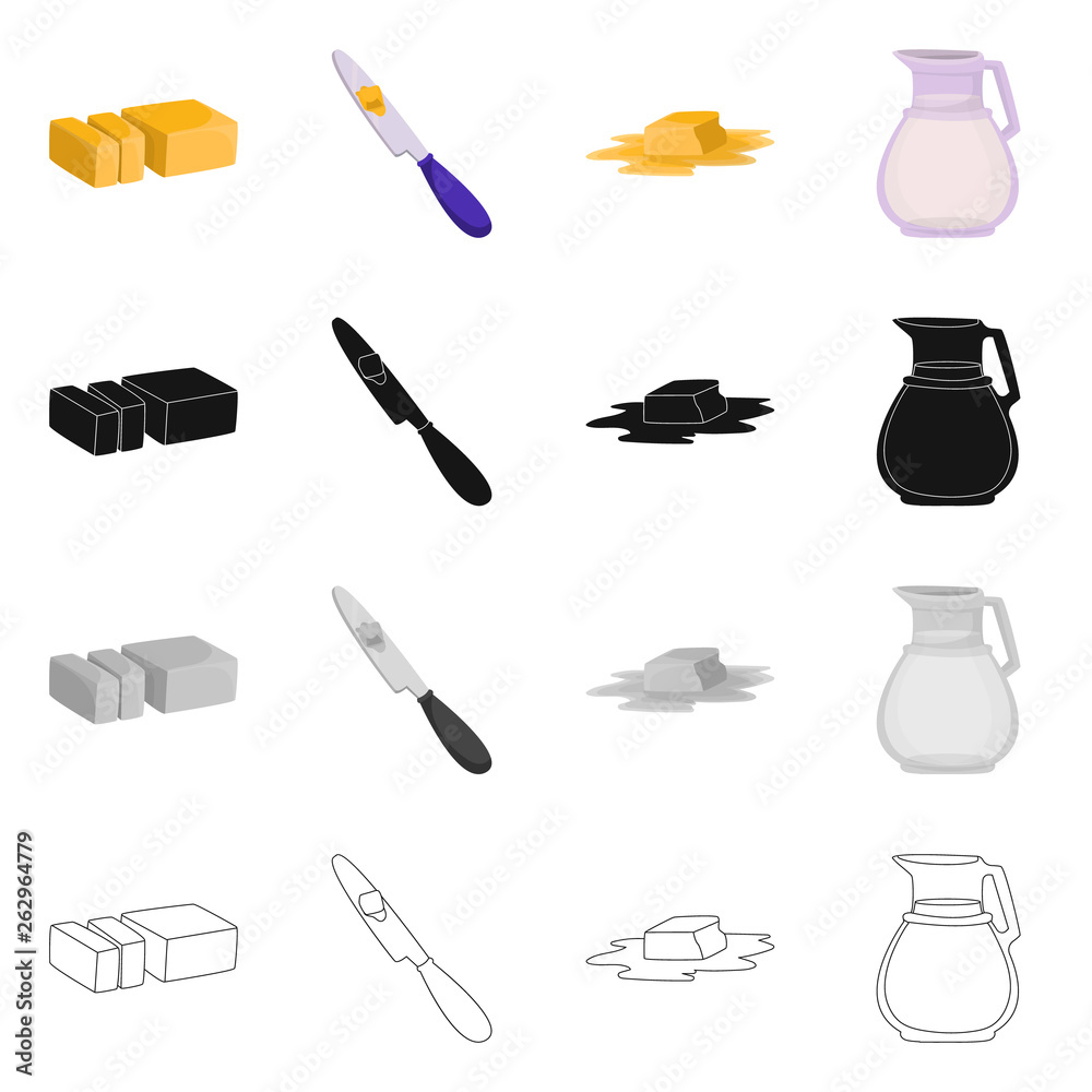 Vector design of creamy and product logo. Set of creamy and farm vector icon for stock. Vector design of creamy and product logo. Set of creamy and farm vector icon for stock.