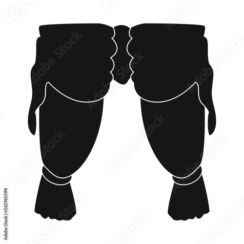 Vector illustration of curtain and house icon. Set of curtain and opera vector icon for stock.