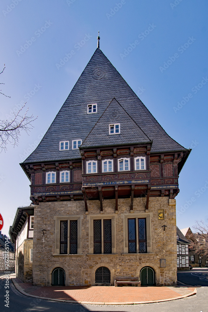 In der Altstadt von Goslar im Harz in Niedersachsen, Deutschland