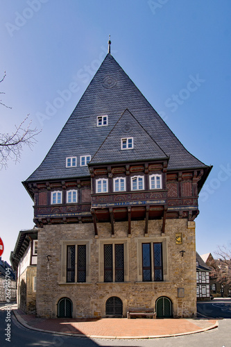 In der Altstadt von Goslar im Harz in Niedersachsen, Deutschland 