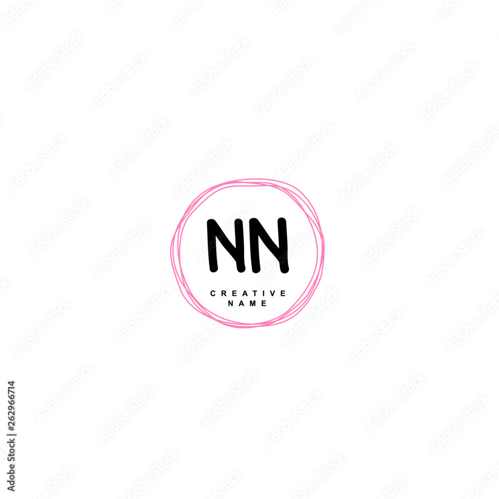 N NN Initial logo template vector N NN Initial logo template vector