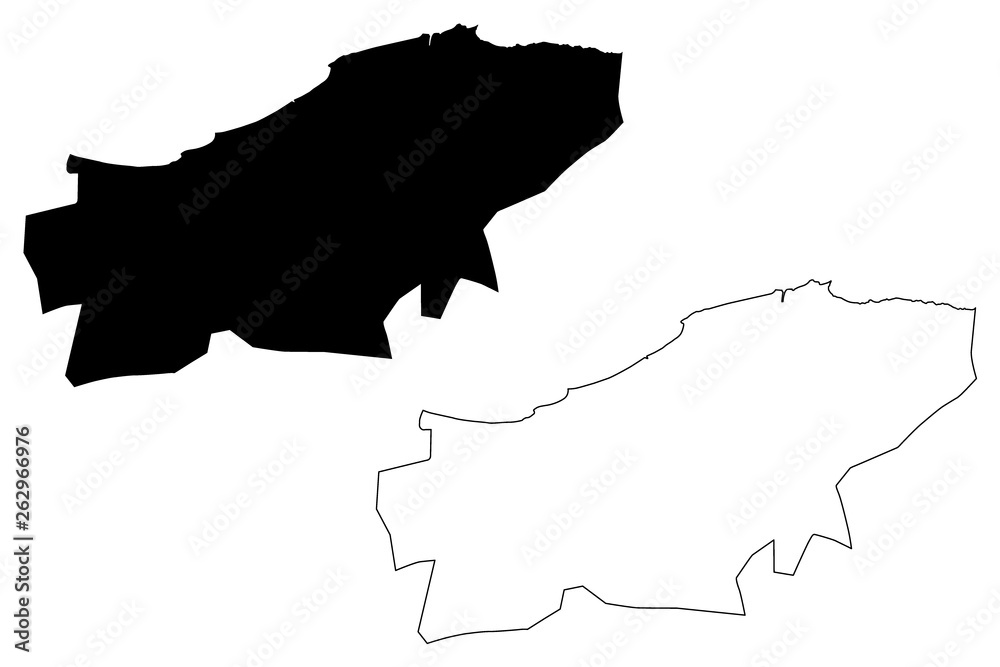 Boumerdes Province (Provinces of Algeria, Peoples Democratic Republic of Algeria) map vector illustration, scribble sketch Boumerdes map