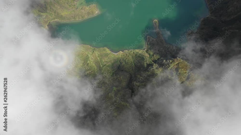 Azoren Insel aus der Luft - Sao Miguel