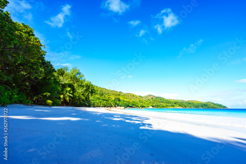 Fototapeta Naklejka Na Ścianę i Meble -  stunning paradise beach at anse lazio, praslin, seychelles 7