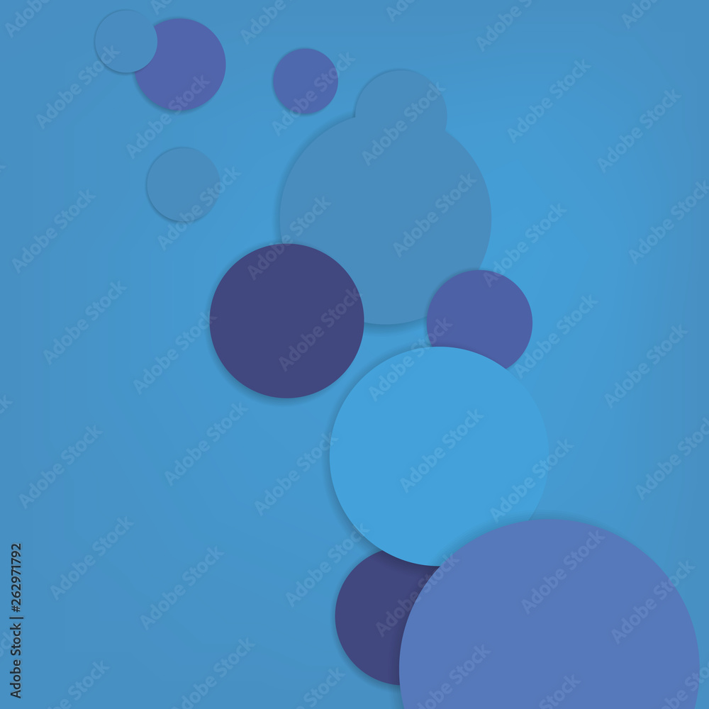 vector background with circles and shadow