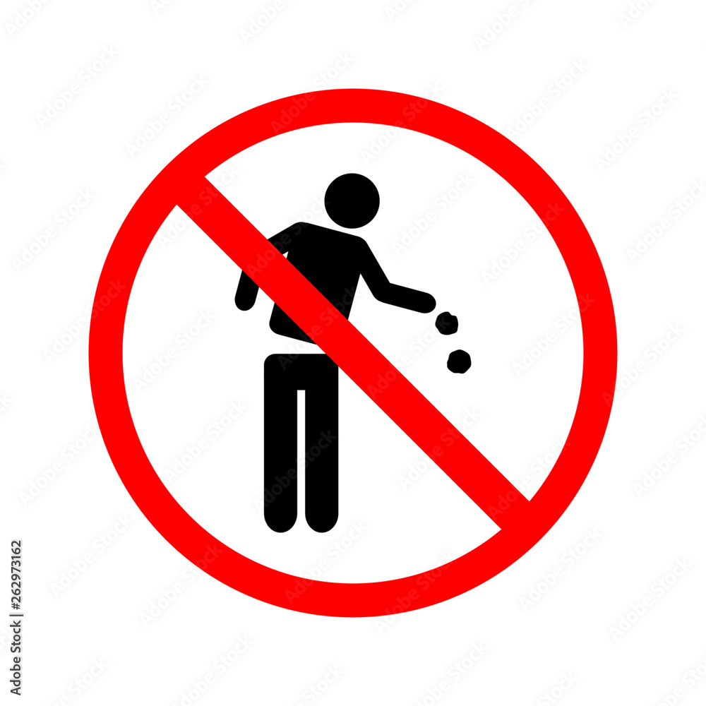 No Littering Vector no-littering-vector