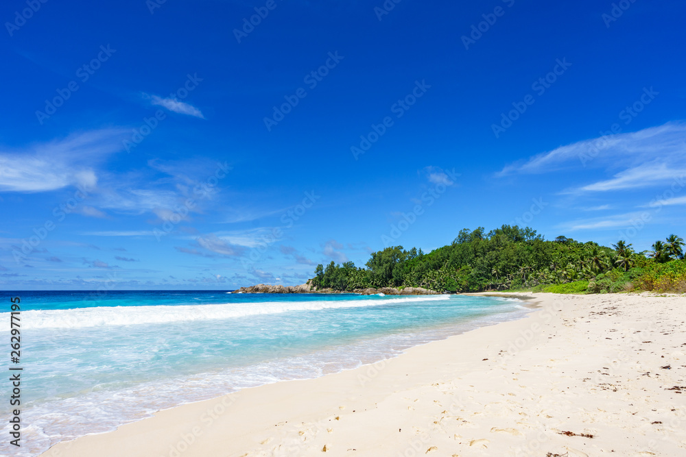 Beautiful wild lonely beach, police bay, seychelles 32