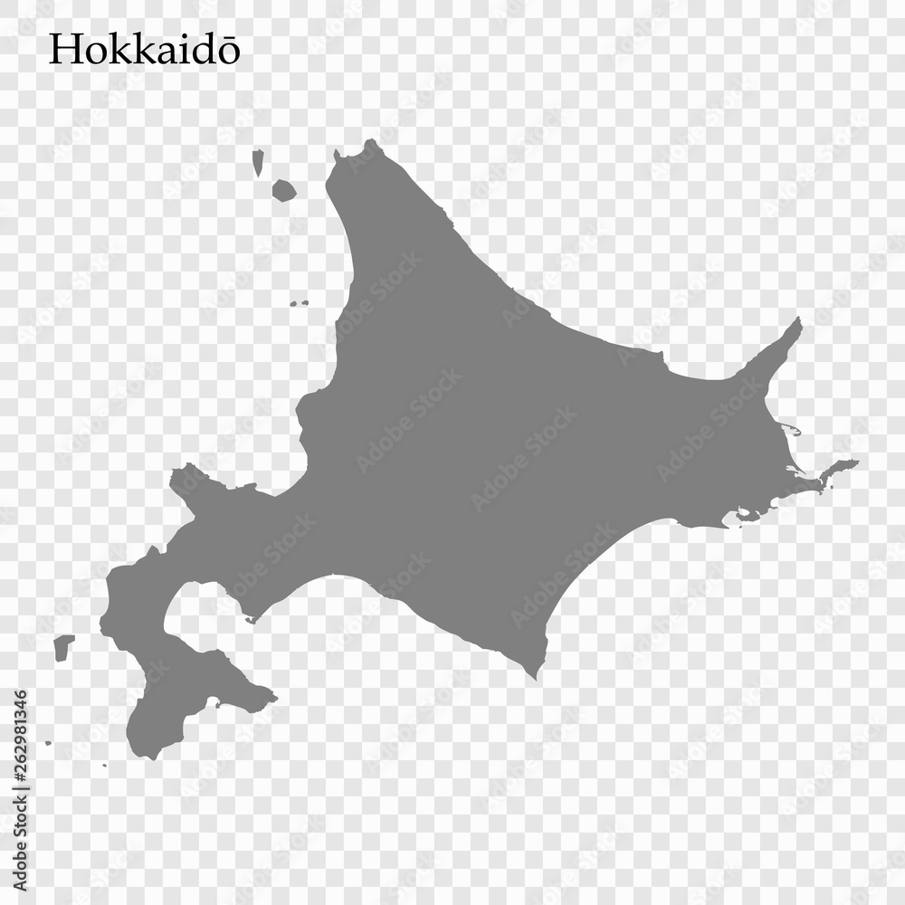 High Quality map region of Japan - obrazy, fototapety, plakaty 