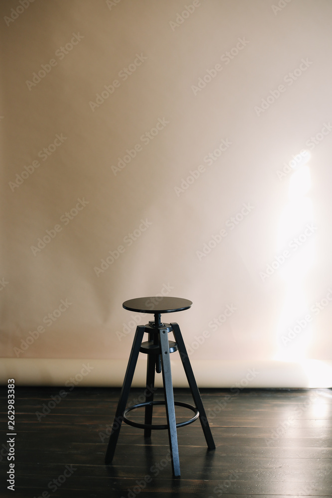 A chair isolated on light background. Series of furniture. A chair isolated on light background. Series of furniture.