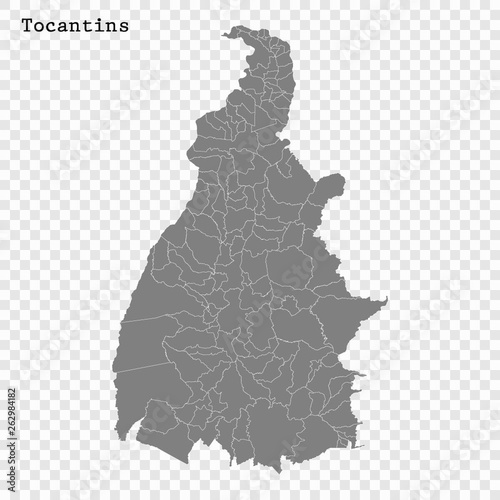 High Quality mapstate of Brazil