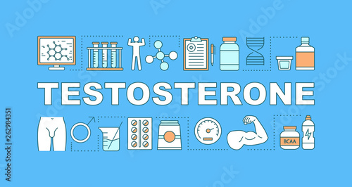 Testosterone screening word concepts banner