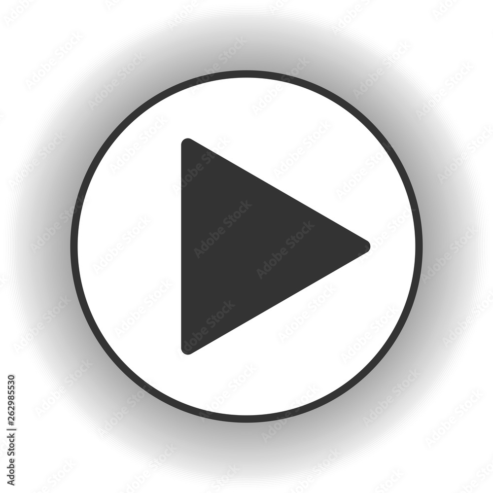 Play button icon. Music and video forward click shape symbol. Push arrow start player media. New EPS 10 Vector illustration Play button icon. Music and video forward click shape symbol. Push arrow start player media. New EPS 10 Vector illustration