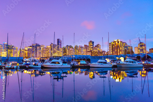 Beautiful view in Vancouver Downtown,British Columbia, Canada 