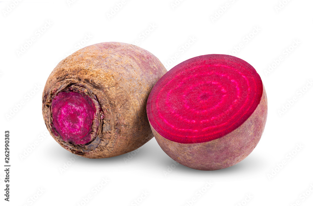 beetroot vegetables and a half isolated on white background. full depth of field beetroot vegetables and a half isolated on white background. full depth of field