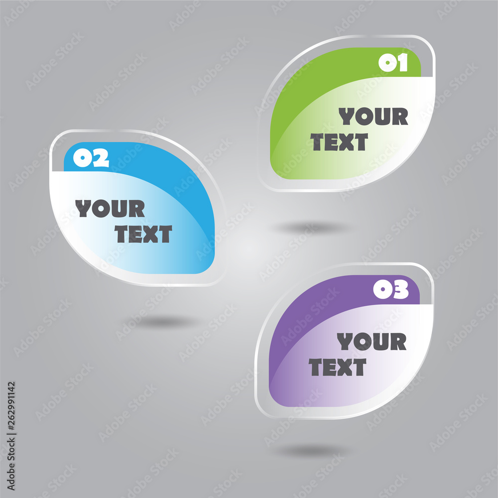 Obraz premium leafs infographics