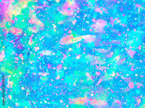 Opal gemstone background. Trendy Vector template for holiday designs, invitation, card, save the date.