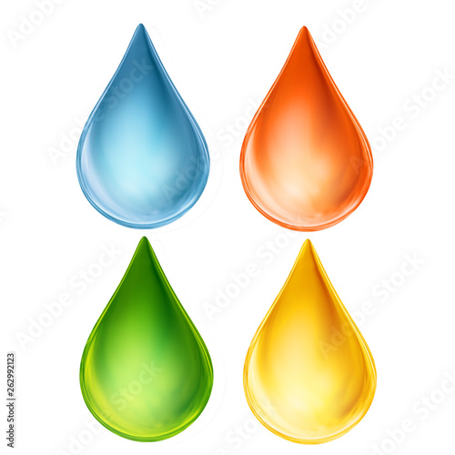  gouttelette  gouttes   illustration  propre  humide  huile  color    lumineuse    d encre  peindre  nature  larme  symbole  conception  vert  rouge  bleu  jaune  