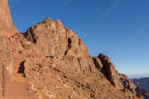 Amazing Sunrise at Sinai Mountain  Beautiful dawn in Egypt  Beautiful view from the mountain 