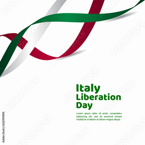 Italy Liberation Day Vector Template Design Illustration