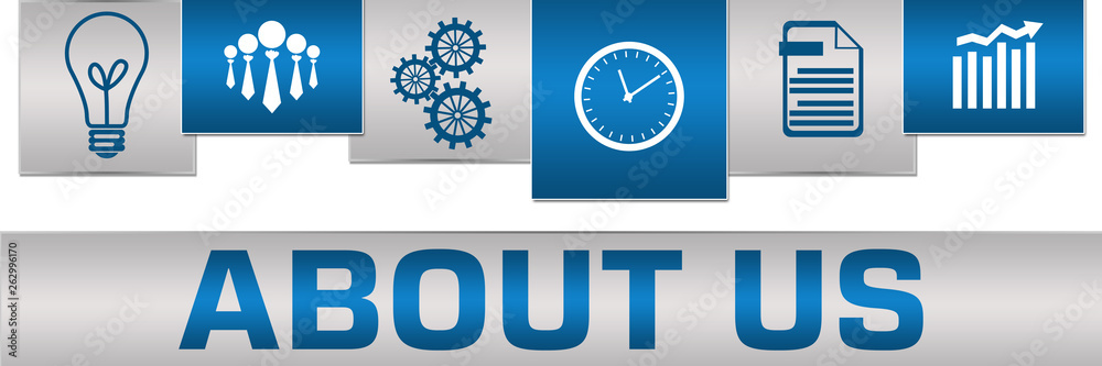 About Us Business Symbols Blue Grey On Top Horizontal About Us Business Symbols Blue Grey On Top Horizontal