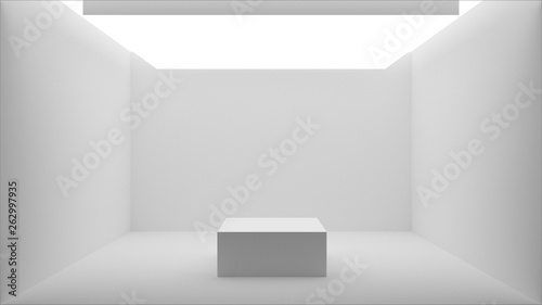 Wallpaper Mural empty modern interior with spotlights for exhibition Torontodigital.ca