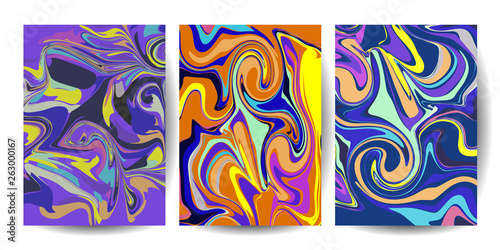 Fluid poster cover modern c...