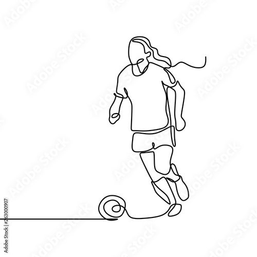 Women football player conti...