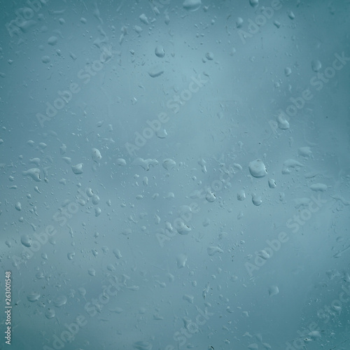 Water drops on glass for background and design